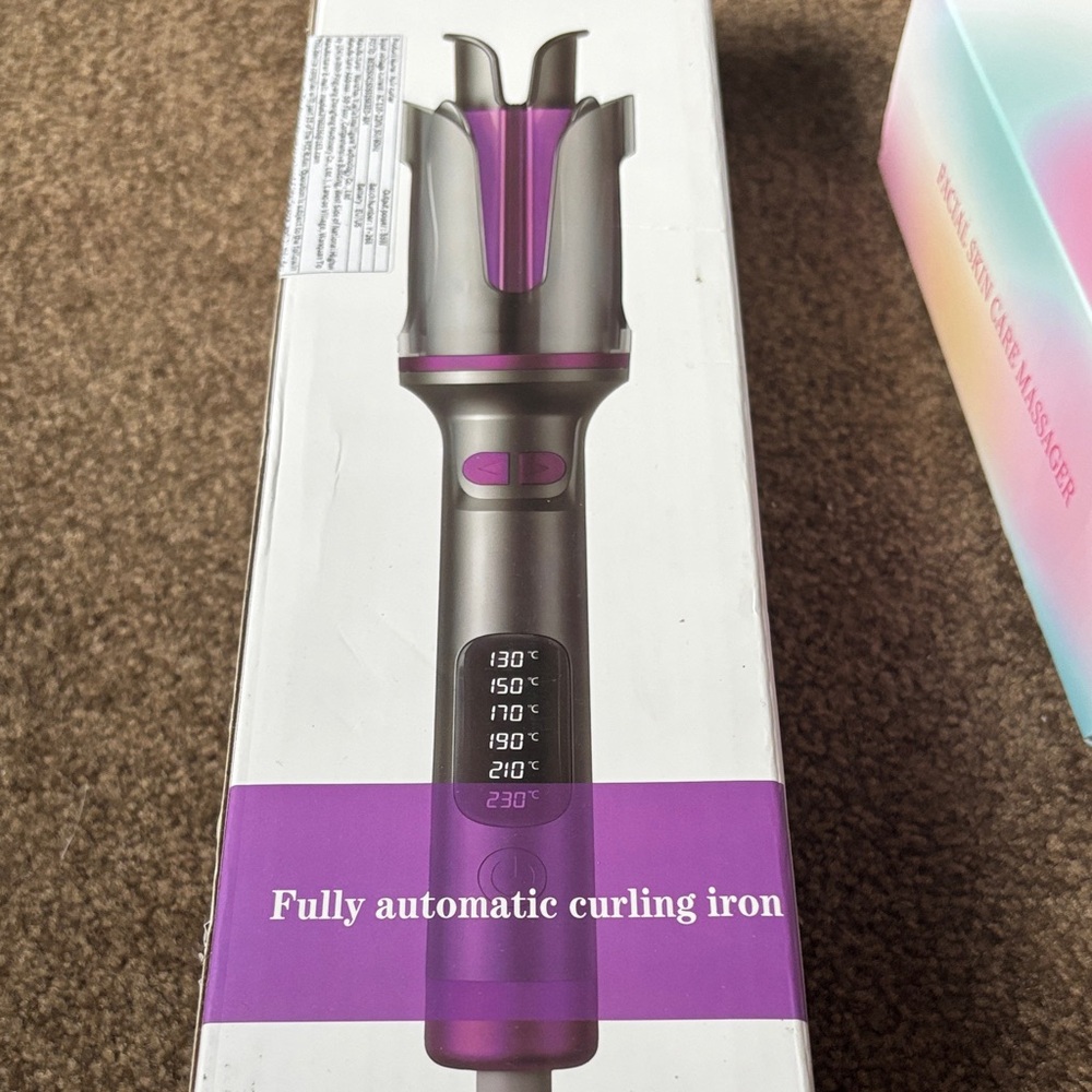 Apex Automatic Curling Iron - Purple and Silver